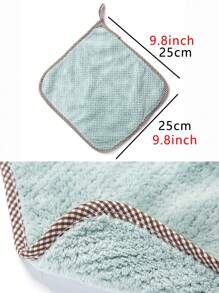 10pcs Hangable Coral Fleece Dish Cloth, Kitchen Household Absorbent Dish Towel, Scouring Rag, Hand Wipe Towel, Cleaning Cloth For Small Business Owners/Retailers,Kitchen,Bathroom,Home,Household Suppliers