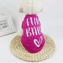 Chaleco Para Mascotas Impreso De Moda - Rojo - Ver 3