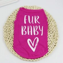 Chaleco Para Mascotas Impreso De Moda - Rojo - Ver 4