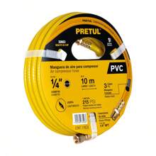 Manguera de PVC para compresor, 10 m x 1/4', Pretul - Amarillo - Ver 1