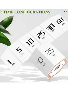 Hexagon Flip Timer Learning Timer Self-discipline Reminder Countdown Time Management Kitchen Timer - White - View 5
