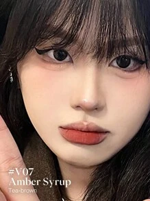 JOOCYEE 防水防脫落絨毛啞光唇蜜 #V07琥珀樹糖漿天鵝絨質地持久唇釉 - V07 Amber Syrup - 查看 2