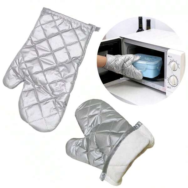 Luva Térmica Para Forno Fogão Cozinha Quente Top Cheff Cor Cinza Liso