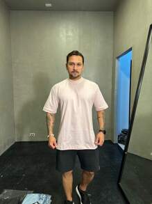 Men T-Shirts - 淺粉色 - 查看 2