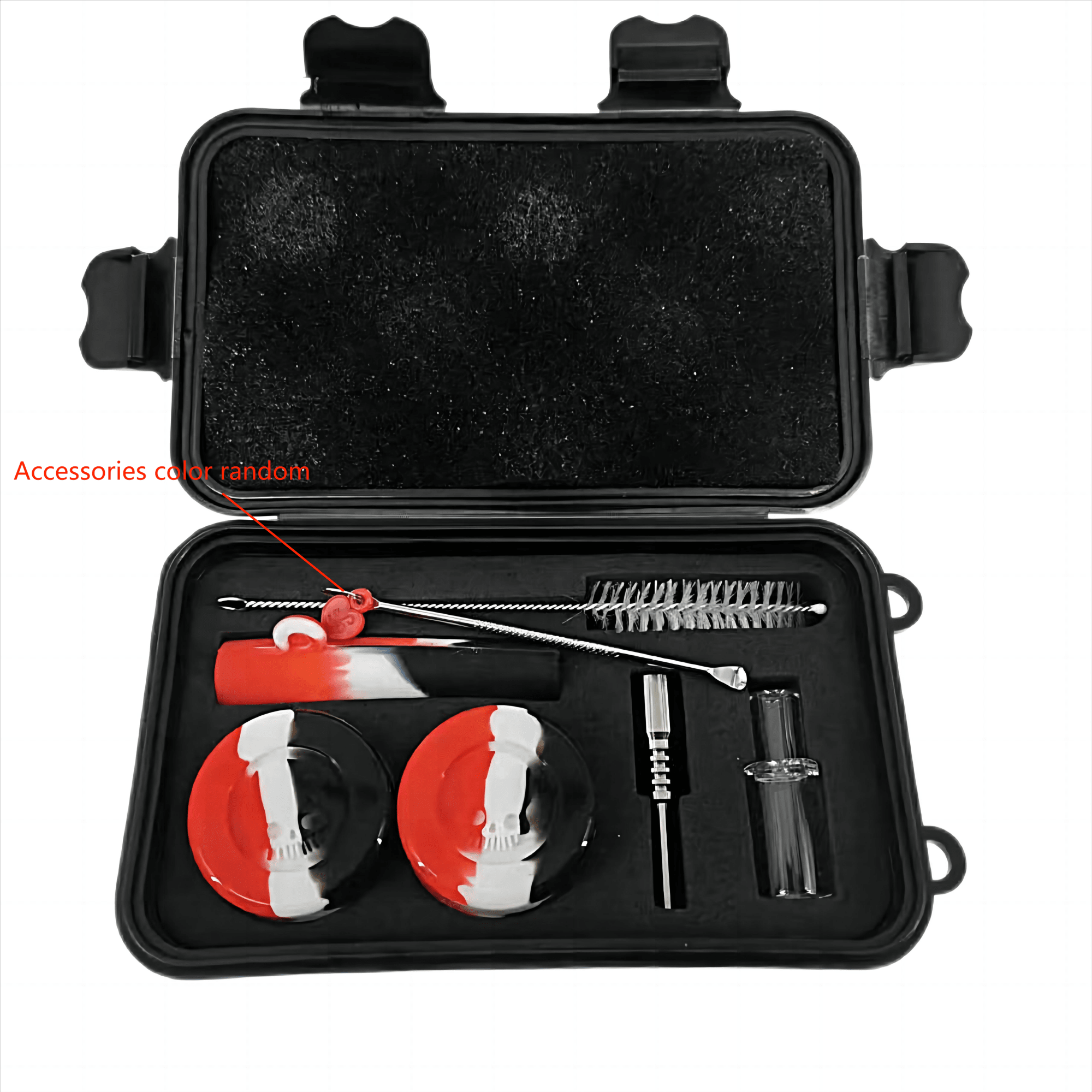 1 Set Portable Smoking Accessories Kit, Silicone Smoking Pipe With