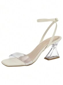 LAZZLU SHOES Women Heeled Sandals - Màu be - Xem 4