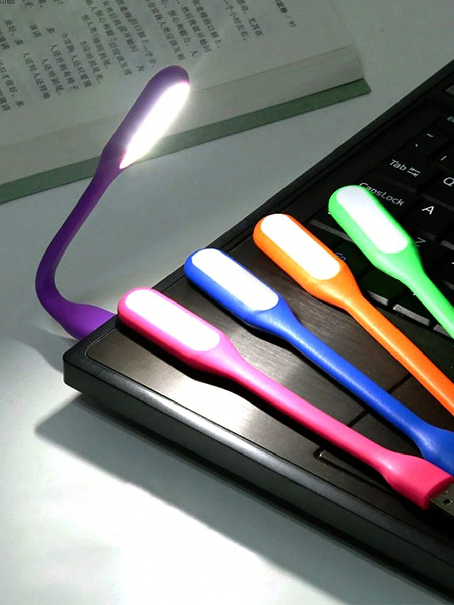 1入隨機顏色便攜式usb Led燈,適用於筆記型電腦、行動電源、筆記本和宿舍,led節能燈 - 彩色 - 查看 1
