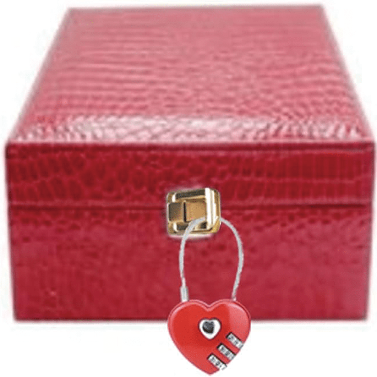 3Pack 3Digit Combination Padlock, Love HeartShaped Simple Password
