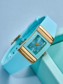 Jam Tangan Kuarsa Wanita Sangat indah - Biru - View 3
