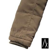 Men's Plush Jacket Coat Long Rain Jacket Cold Rain Coat Cold Winter Detachable Hat - Mocha Brown - View 7