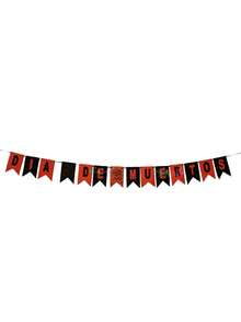 Letrero/Banner de Fomi Alusivo al Mes de Noviembre Halloween Muertos Fiesta Decoracion - Naranja - Ver 1