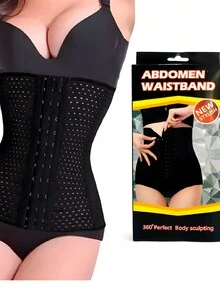 Corset Moldeadora De Cintura. Faja Para Mujer Cinturilla Reductora De Grasa. - Negro - Ver 7