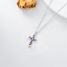 精美時尚的女性美國國旗項鍊,吊墜珠寶禮物