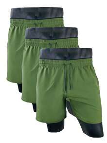 Men Shorts - xanh quân đội - Xem 8