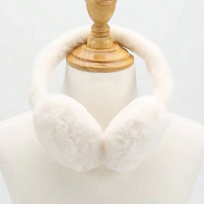 1pc Unisex Multi-Color Winter Ear Muffs, Warm & Cute Student Ear Warmers, Adjustable Fluffy Ear Covers For Winter Cold Protection