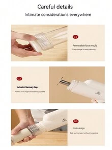 Household Electric Noodle Maker Machine, Automatic And Portable Handheld Dough Press Machine - White - View 4