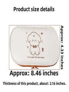 Estuche Para Lápices De Lona Con Diseño De Oso Animado - Multicolor - Ver 5