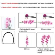 A七帶頭膠合人造蝴蝶蘭,白色,仿真花,擬真綠植,工廠風俗,學校宿舍辦公室裝飾用品,回到學校季節裝飾用品,戶外派對活動假期生日派對裝飾用品,聖誕萬聖節收成節日裝飾,家庭門酒店餐廳客廳臥室婚宴廚房花園裝飾用品 - 白色 - 查看 11