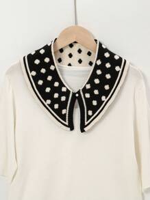 Women's Winter Neck Warmer Scarf, Knit Soft Wrap Shawl - Multicolor - View 1