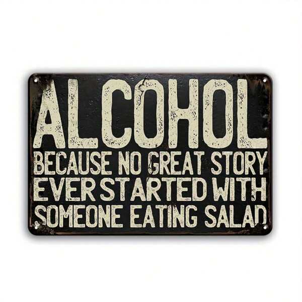 1pc,Vintage Metal Tin Signs Metal Sign Vintage Cheers Plaque Slogan Tin Sign Retro Plate Wall Decor For Bar Club Man Cave Accessories Art Wall Poster Gift 7.8" X 11.8" Birthday Gifts Graduation