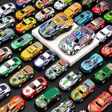 20pcs Iron Alloy Pull Back Racing Car Toy For Boys, Color & Style Random - Apricot - View 3