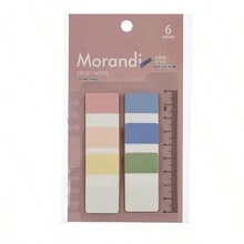 Plastic Index Sticky Notes In Morandi Color, Convenient Classification Tabs, Writable Signposts And Markers - Multicolor - View 5