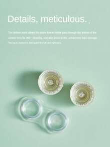 1pc Cute Macaron Colored Frog Shaped Contact Lens Case - Pink - View 6