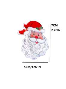 1 件裝女式可愛聖誕老人帽子髮夾適合節日派對