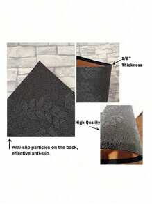 1pc Printed 3d Christmas Theme Lettering, Deer Design Felt Coaster - Apricot - View 4