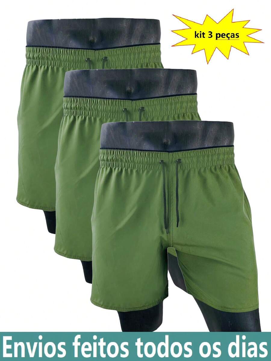 Men Shorts - xanh quân đội - Xem 1