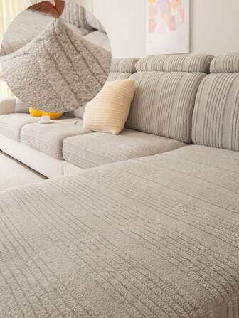 1pc Elastic Sofa Slipcover All Seasons, Anti-slip & Modern Style Sofa Cover Protector, Suitable For L-shape & 1-4 Seater Sofas