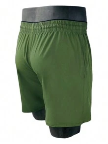 Men Shorts - xanh quân đội - Xem 5