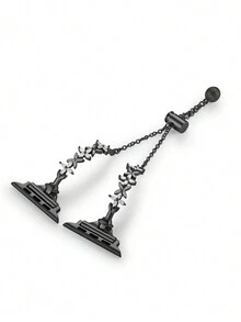 Clover-shaped Rhinestone Inlaid Bracelet Compatible With Apple Watch Band, Women's Watchband - Black - View 2