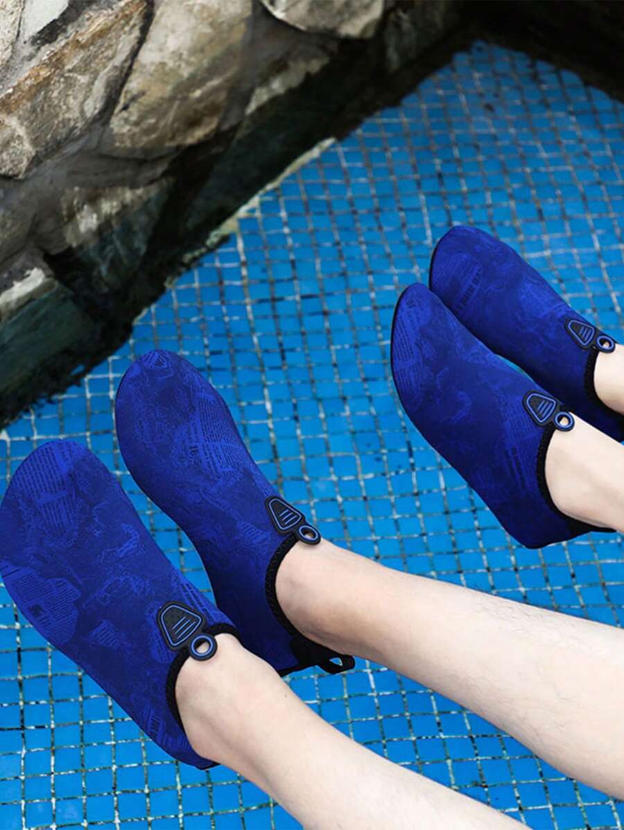 Outdoor Quick Dry Beach Shoes, Swimming Shoes, Anti-slippery Sandals, For Men & Women, Breathable Shoes For Wading, Sea Beach Water Shoes - Navy Blue - View 1