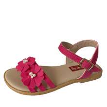Kids Flat Sandals - 玫紅色 - 查看 4