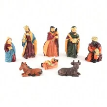 Bộ 8 tượng Chúa Jesus, Trang trí bàn làm việc tại nhà - màu nâu - Xem 6