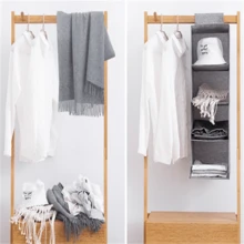 1 pieza Bolsa colgante de tela no tejida de múltiples capas para ropa, cocina, organizador multifuncional, decoración de festival, decoración de habitación, decoración del hogar, decoración del dormitorio, vestido, pantalones, zapatos, vaqueros, botas