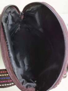 LIGENYANG 1pc Owl Animal Embroidery Round Top Handbag - Multicolor - View 8