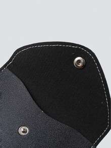 New Fashion Small Unisex Wallet Coin Purse Card Holder, European And American Style - Black - View 3