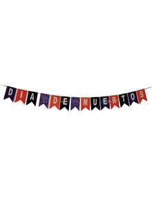 Fomi Sign/Banner Allusive To The Month Of November Halloween Dead Party Decoration - Purple - View 2