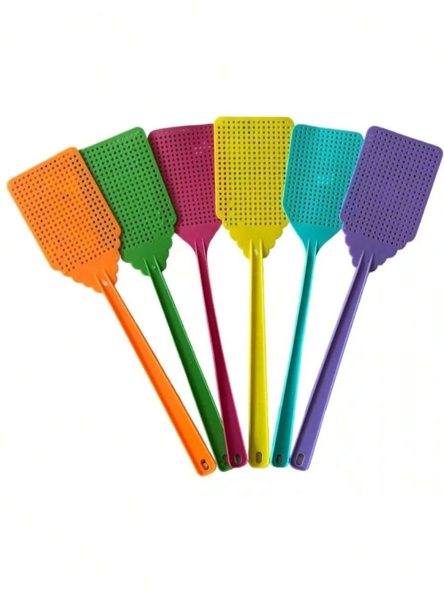 5 Mata Moscas e Insectos Colores al Azar, Matamoscas De Plástico, Diseño Ergonómico Y Resistente, Herramienta Para Eliminar Insectos Mata Insectos Mata Moscas. - Multicolor - Ver 1