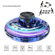 1 Pieza Juguete Volador De Suspensión De Inducción Ufo - Negro - Ver 4