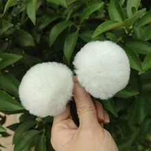 4pcs/Set Women's White Fluffy Hair Ties For Daily Wear, Hair Accessories Cute Ponytail Holders Hair Elastics Hair Rubber Bands Scrunchies Hair Rope Elastic Hair Tie, Hair Bobbles