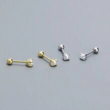 S925銀優雅珍珠耳釘,為女孩/女性裝扮添彩