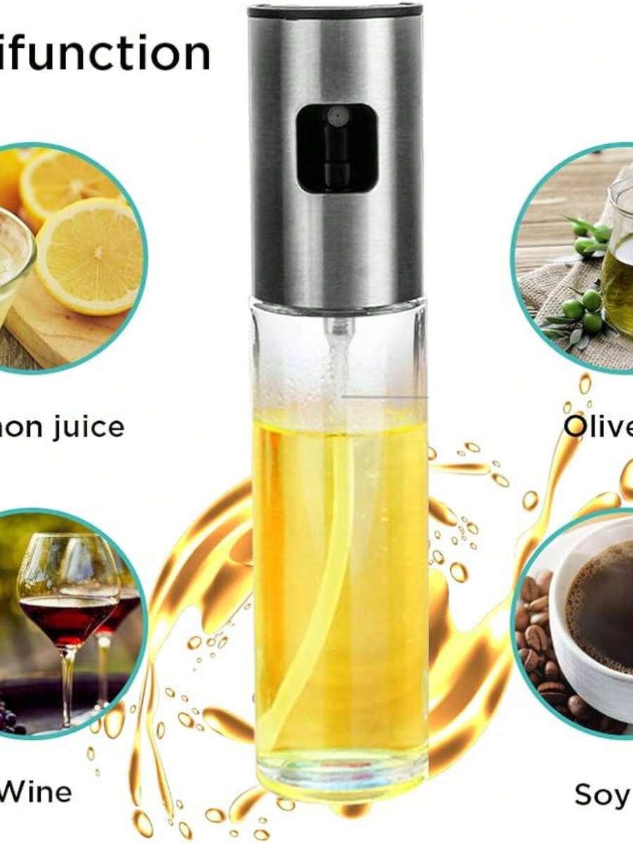 FANOVA Olive Oil Spray Bottle 100ML - Silver - View 1