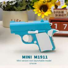 1911 迷你蘿蔔形手槍，手動 Diy Edc 拼圖玩具，3D 列印兒童禮物。不燃燒，適合室內玩耍作為緩解壓力 - 彩色 - 查看 6