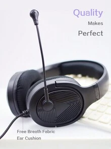 HIYIP 1入組黑色耳罩式耳機