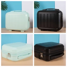 14-Inch Mini Portable Cosmetic Bag For Women, With Handle, Can Be Used As A Toiletries Organizer Or Carry-On Luggage Travel Storage Case Suitcase Travel Accessories Travel Essentials School Supplies Cosmetic Case Make Up Bag Travel Organizer Hand Luggage For College For Travel Holiday Vacation Honeymoon Cruise Back To School For Men And Women Students