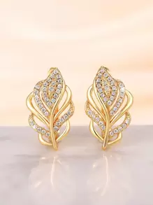 1 Pair Glamorous Cubic Zirconia Hoop Earrings For Women For Wedding Anniversary Engagement Party Jewelry Valentine's Day Gift Valentines,Mom,Mother,Mother's Day,Gift