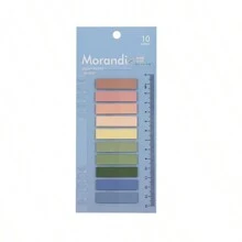 Morandi Color Index Sticky Notes, Fresh And Simple Classification Index Tabs, Plastic Loose Leaf, Writable Indicator Labels - Multicolor - View 5
